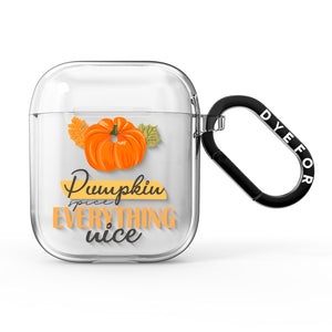 Pumpkin Spice with Caption AirPods Case