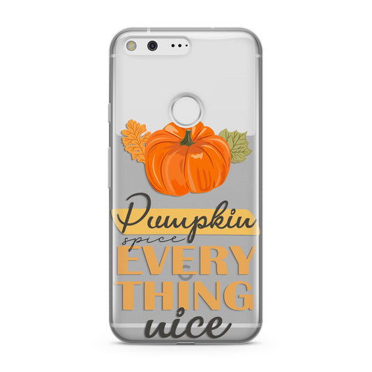 Pumpkin Spice with Caption Google Pixel Case