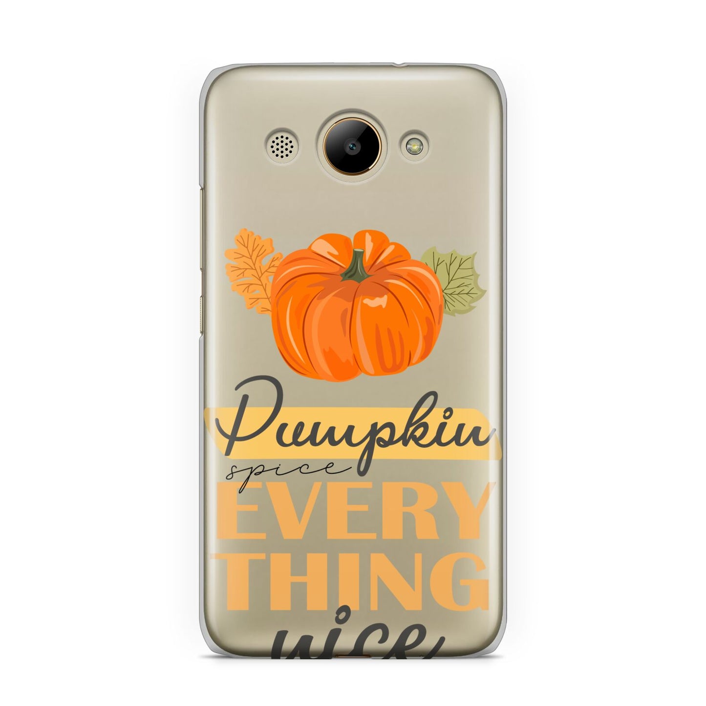 Pumpkin Spice with Caption Huawei Y3 2017