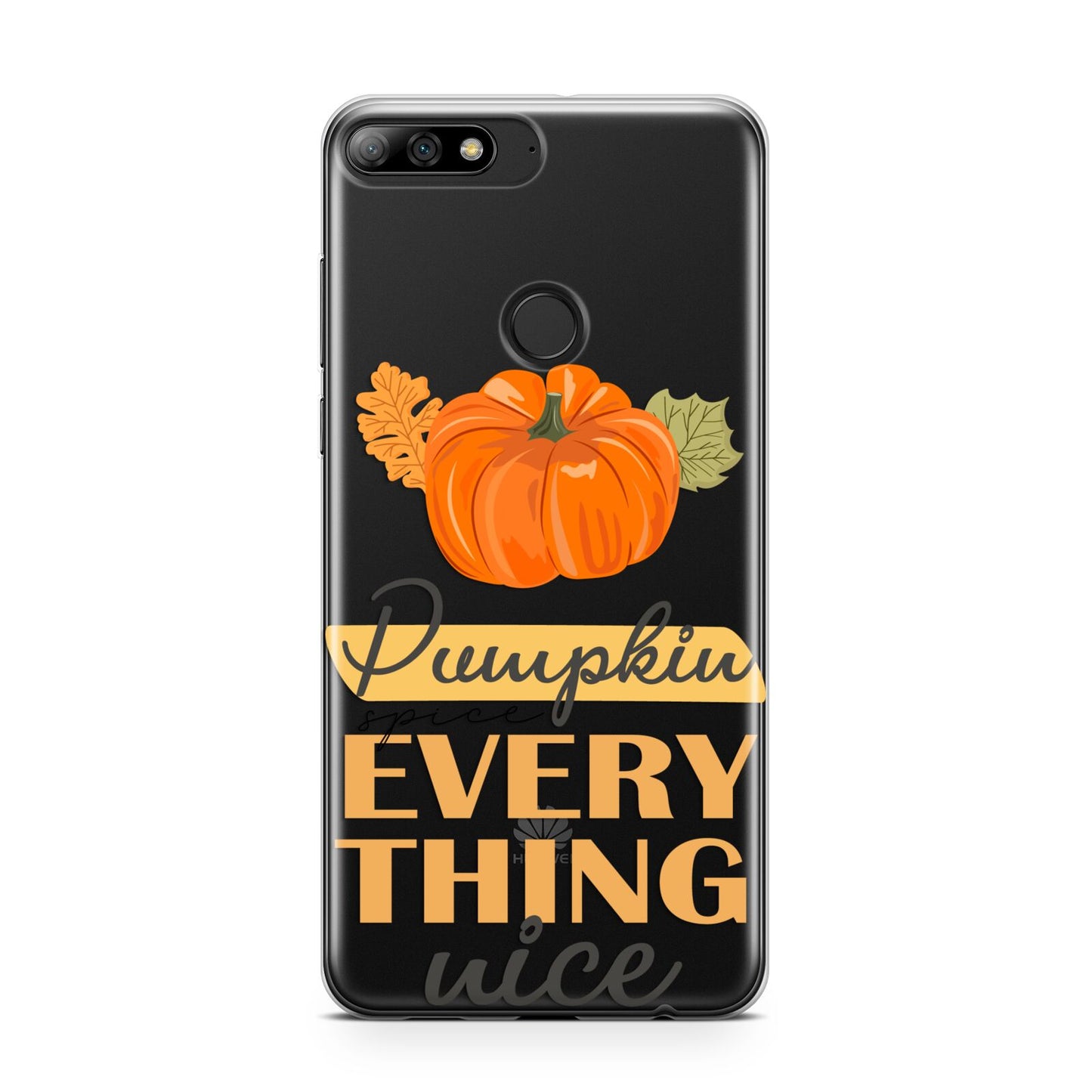 Pumpkin Spice with Caption Huawei Y7 2018