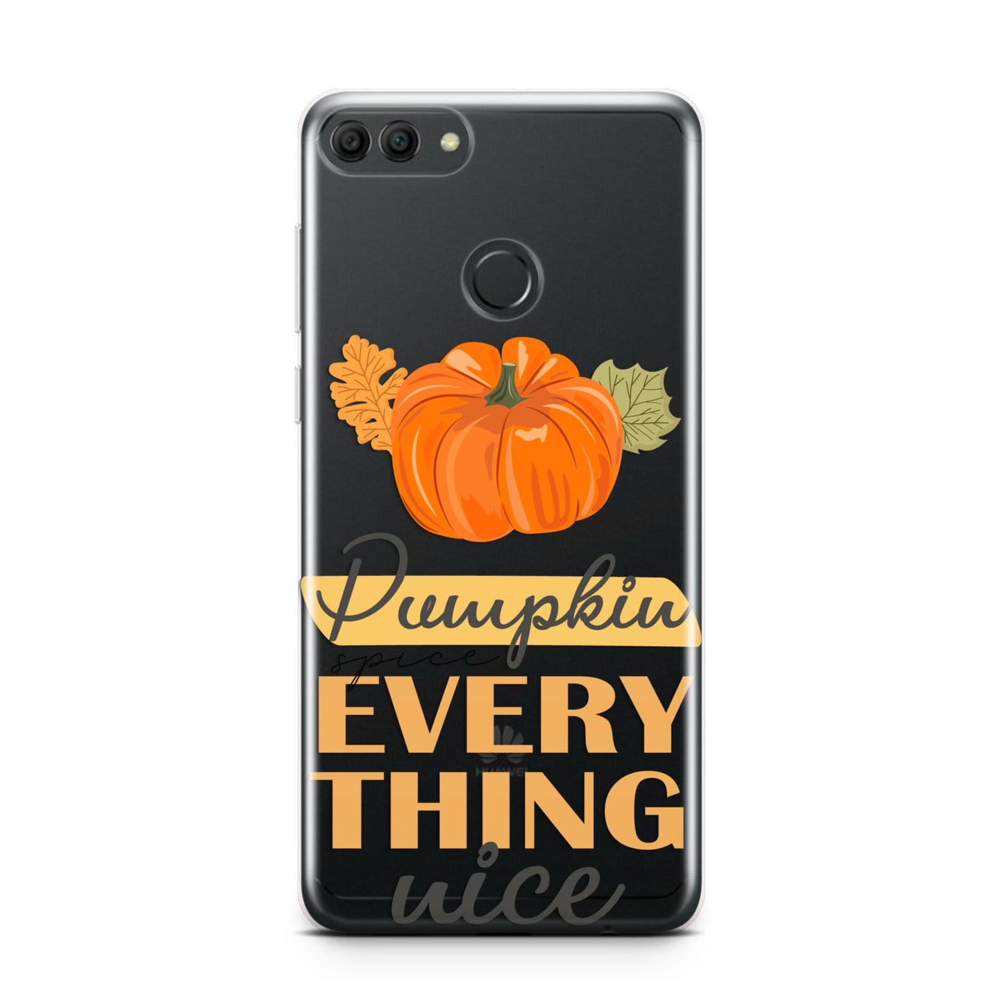 Pumpkin Spice with Caption Huawei Y9 2018