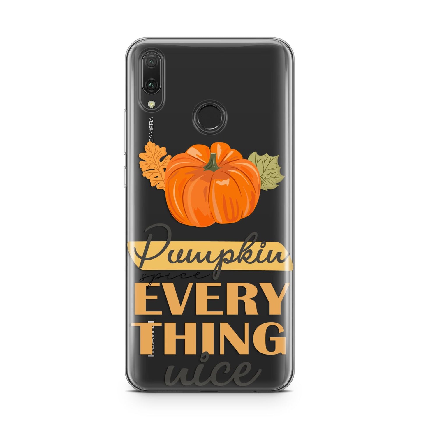 Pumpkin Spice with Caption Huawei Y9 2019