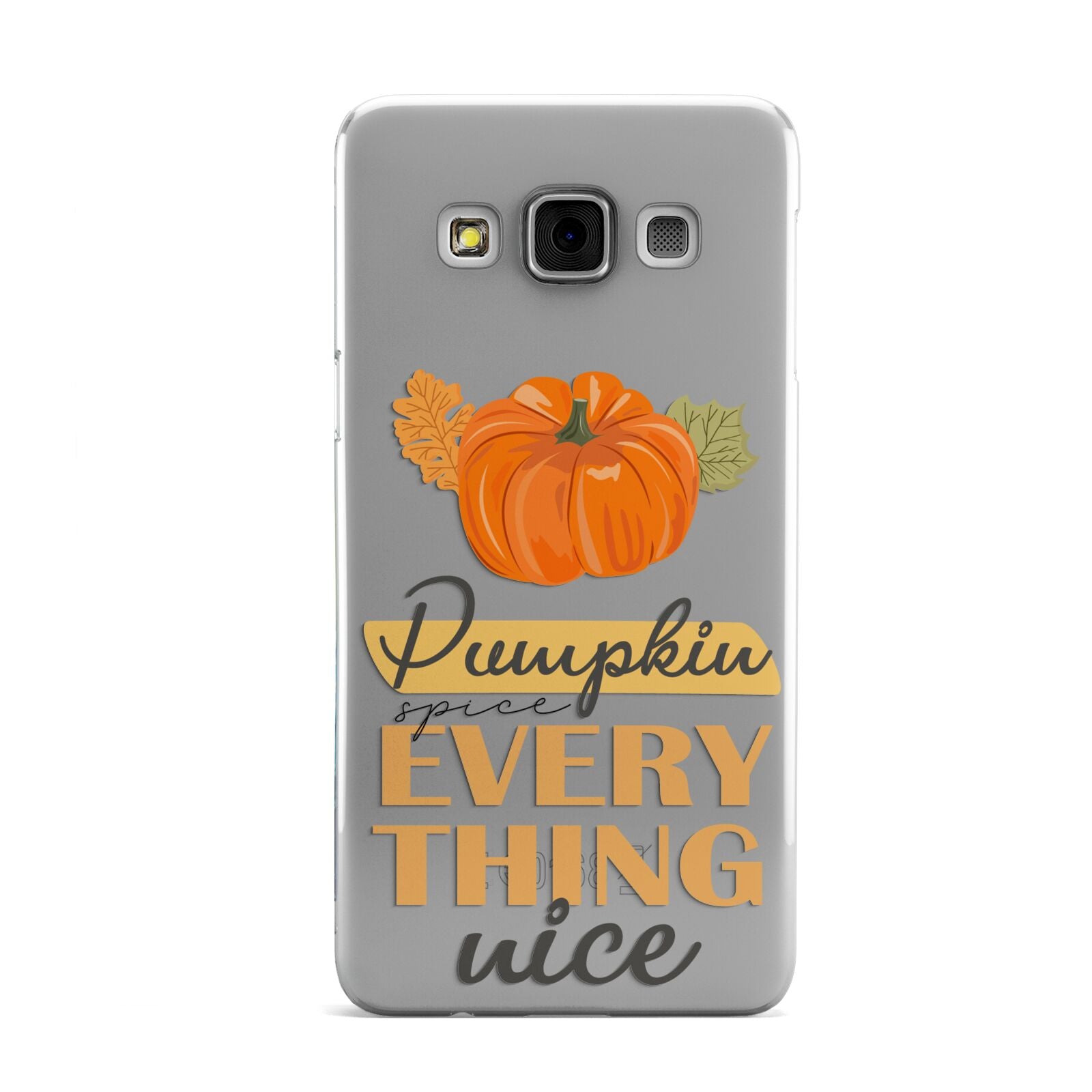 Pumpkin Spice with Caption Samsung Galaxy A3 Case