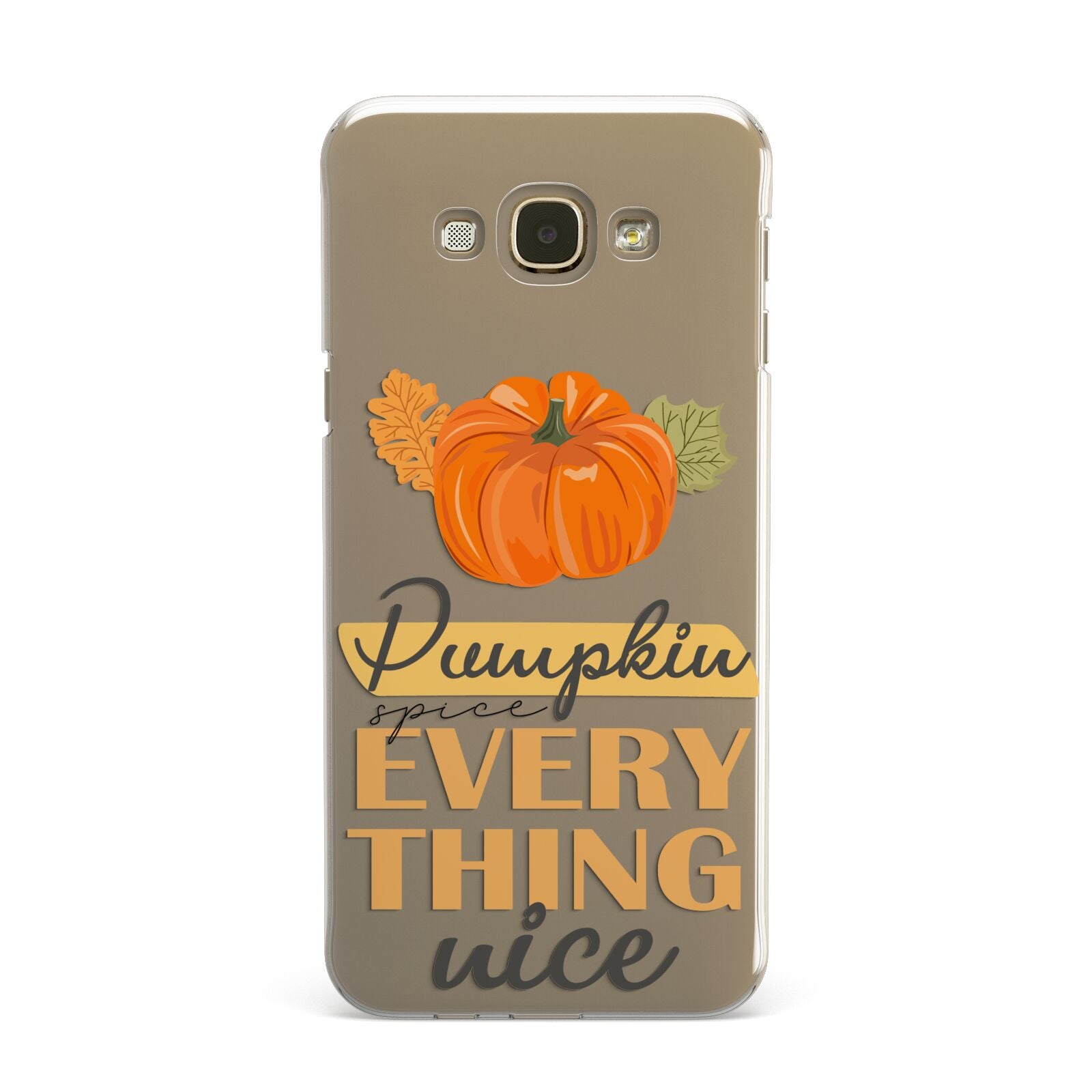 Pumpkin Spice with Caption Samsung Galaxy A8 Case