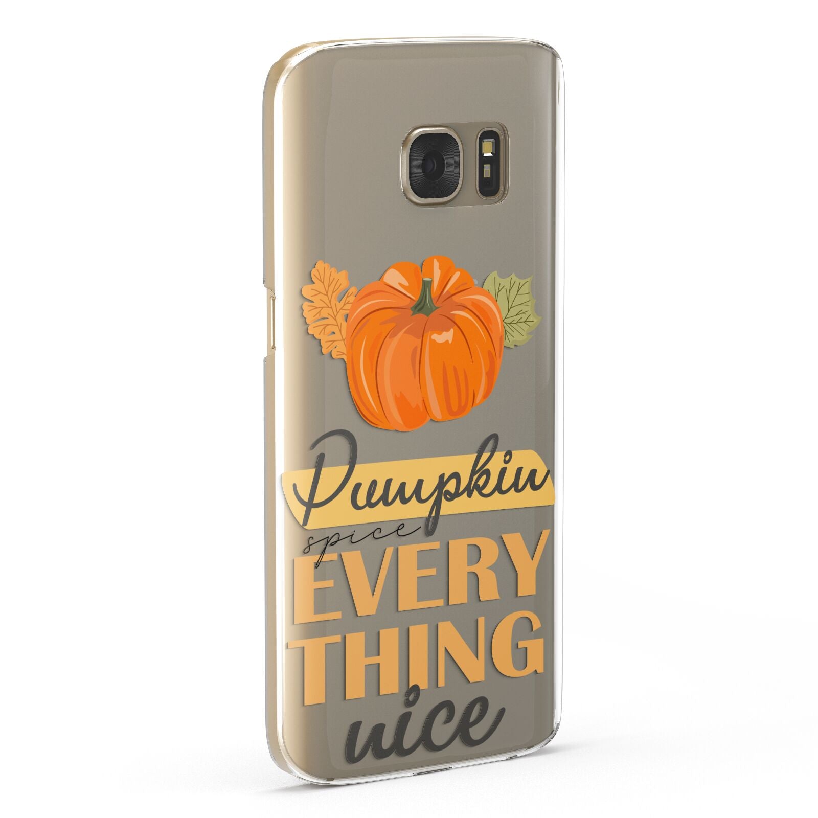 Pumpkin Spice with Caption Samsung Galaxy Case Fourty Five Degrees