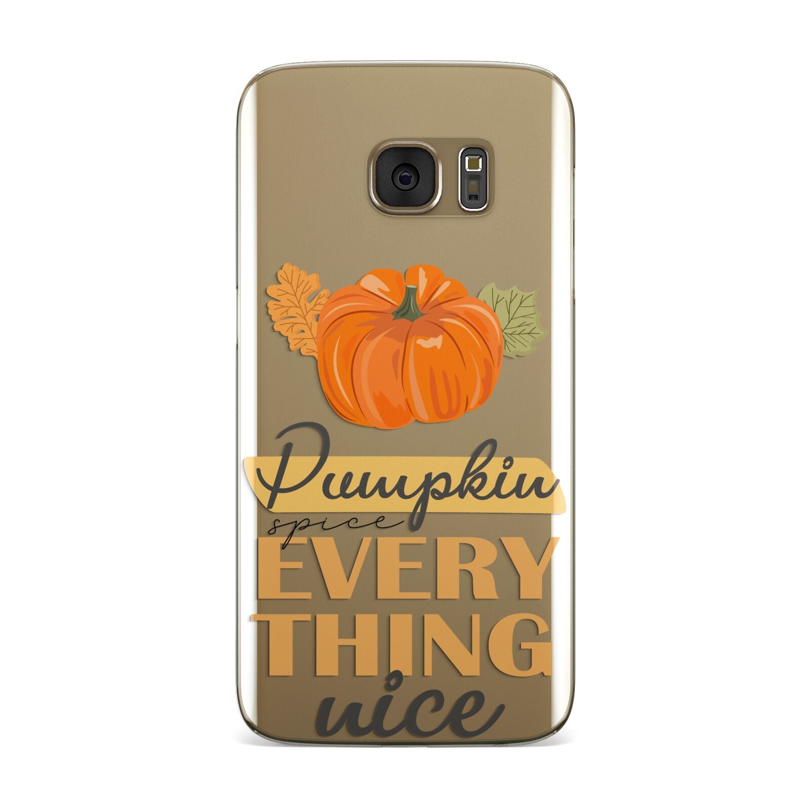 Pumpkin Spice with Caption Samsung Galaxy Case