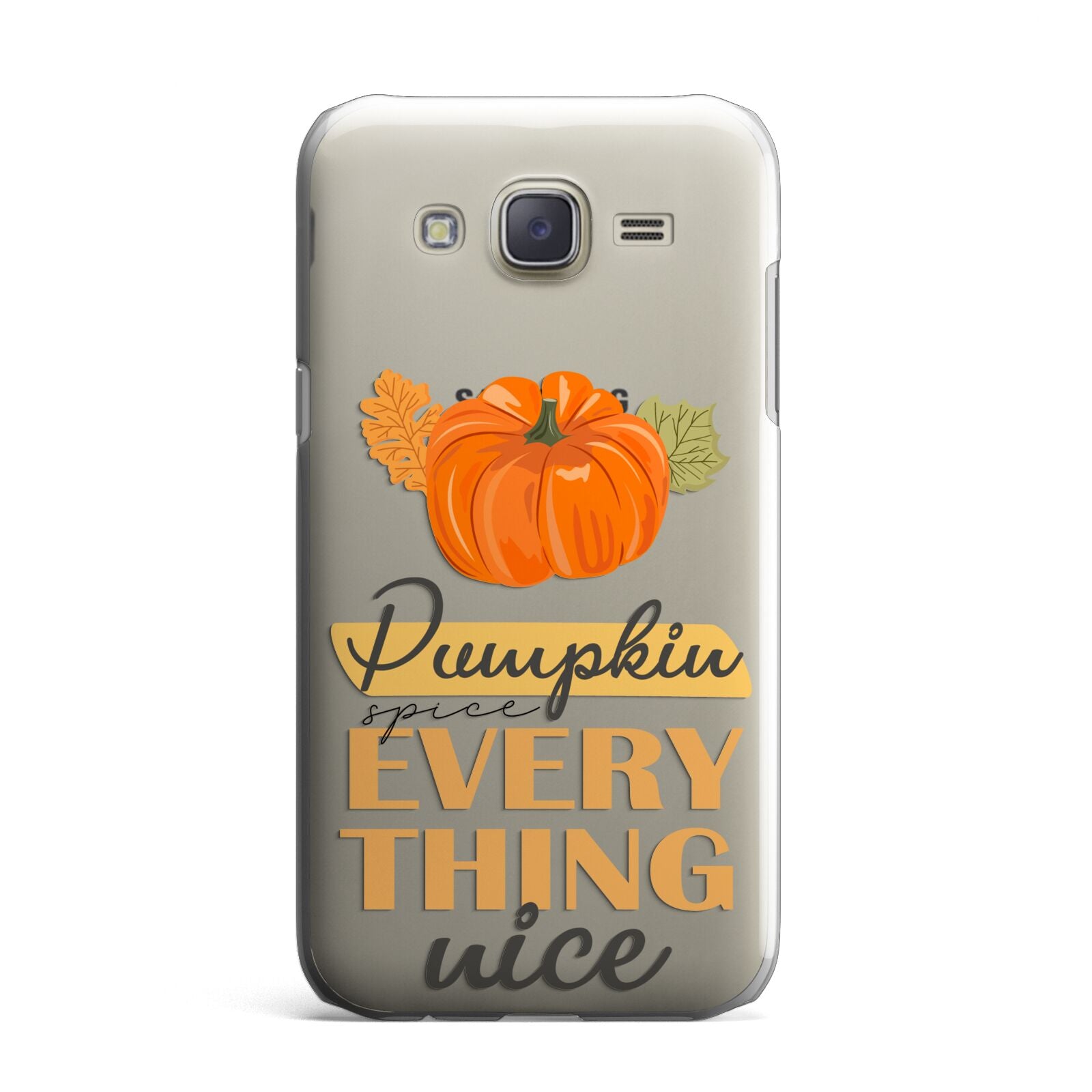 Pumpkin Spice with Caption Samsung Galaxy J7 Case