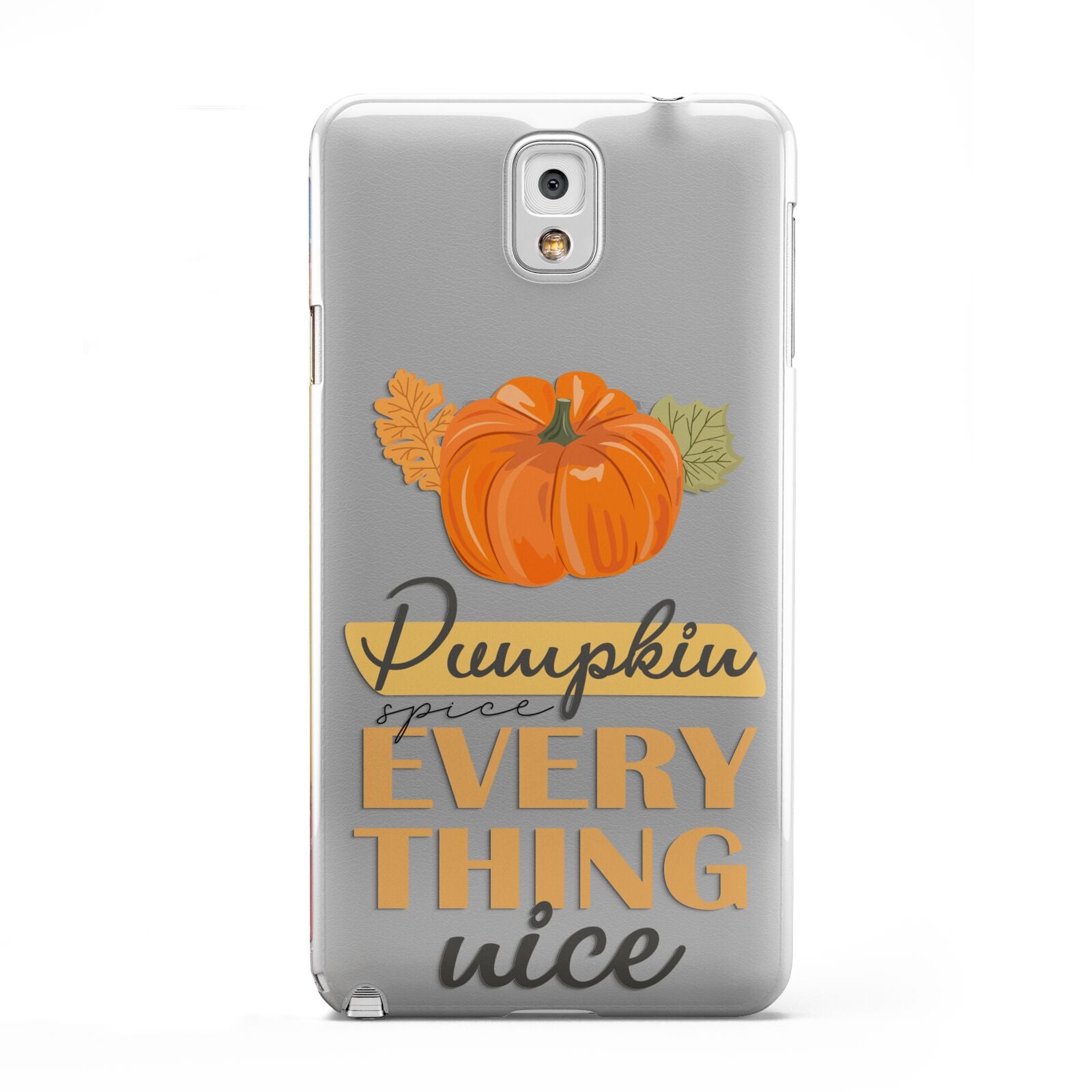 Pumpkin Spice with Caption Samsung Galaxy Note 3 Case