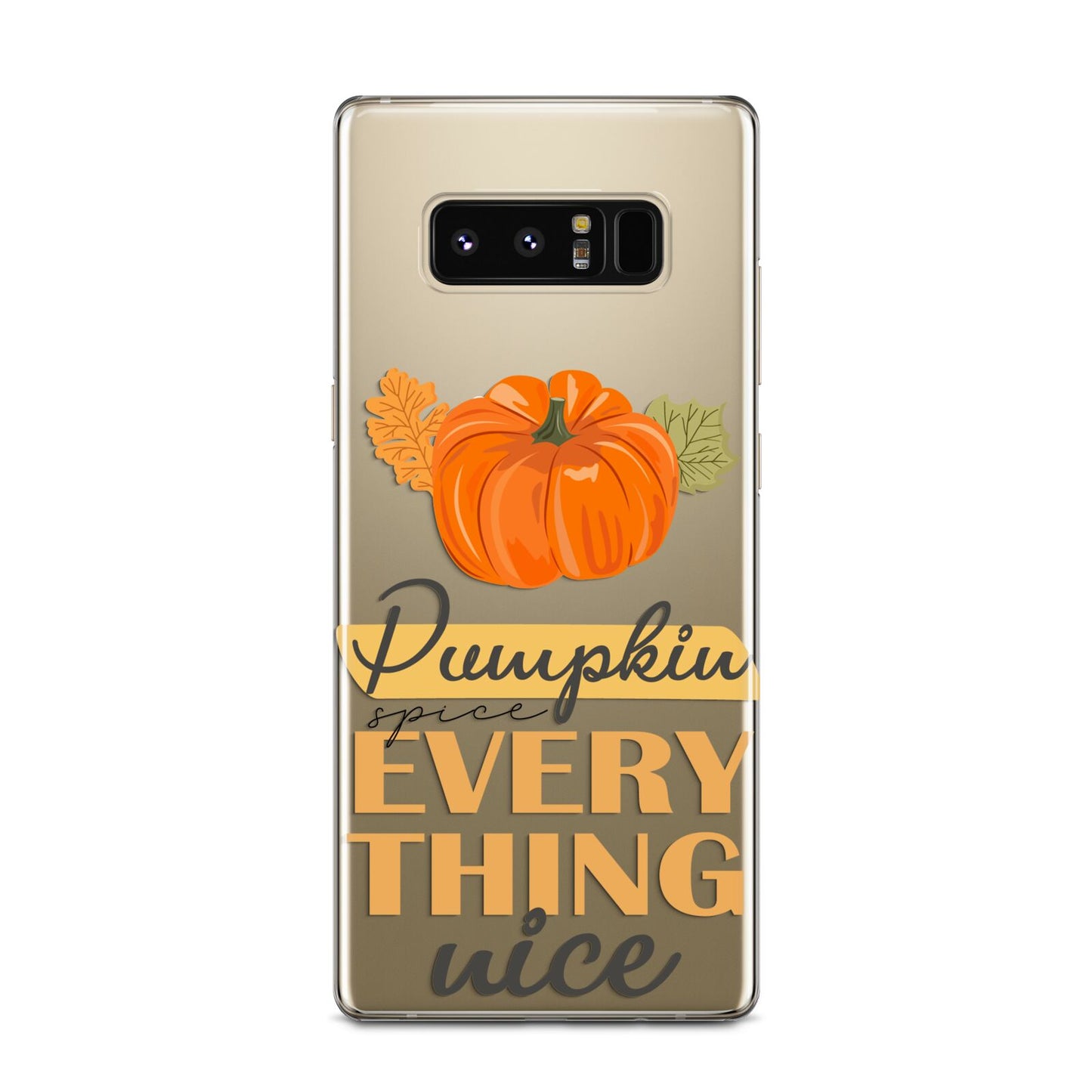 Pumpkin Spice with Caption Samsung Galaxy Note 8 Case