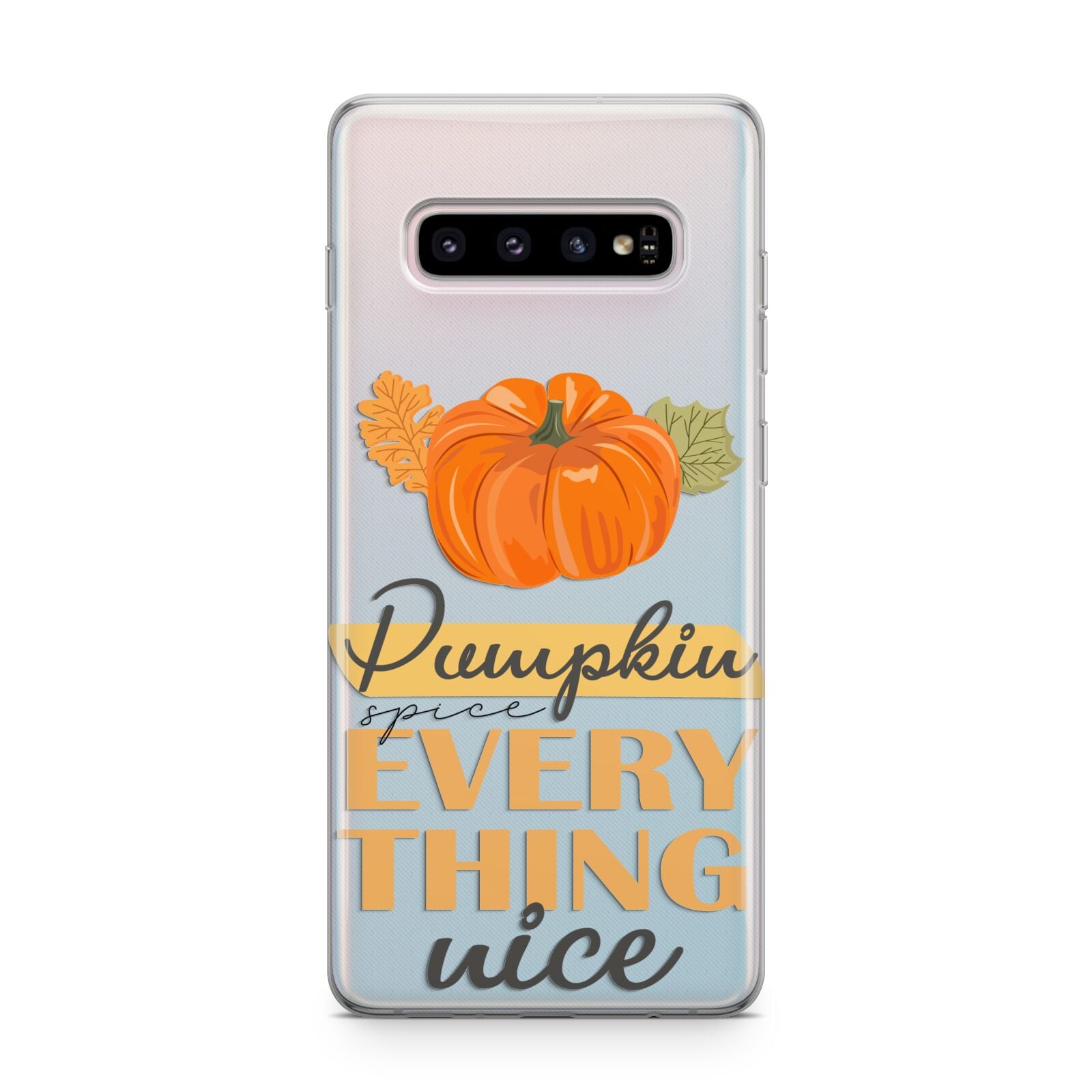 Pumpkin Spice with Caption Samsung Galaxy S10 Plus Case