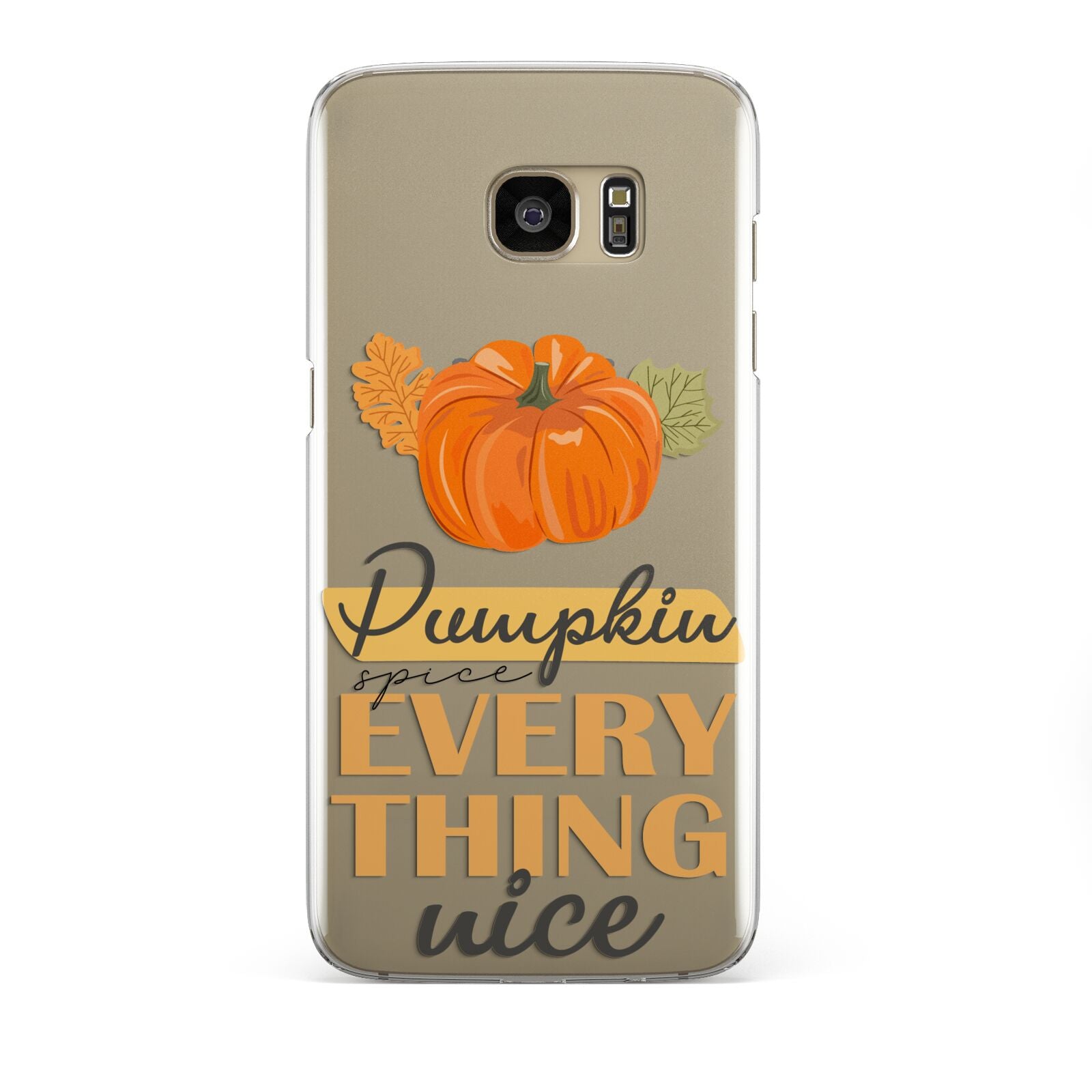 Pumpkin Spice with Caption Samsung Galaxy S7 Edge Case