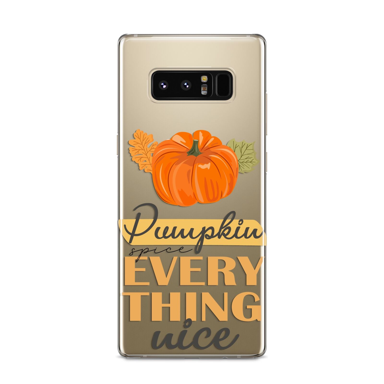 Pumpkin Spice with Caption Samsung Galaxy S8 Case