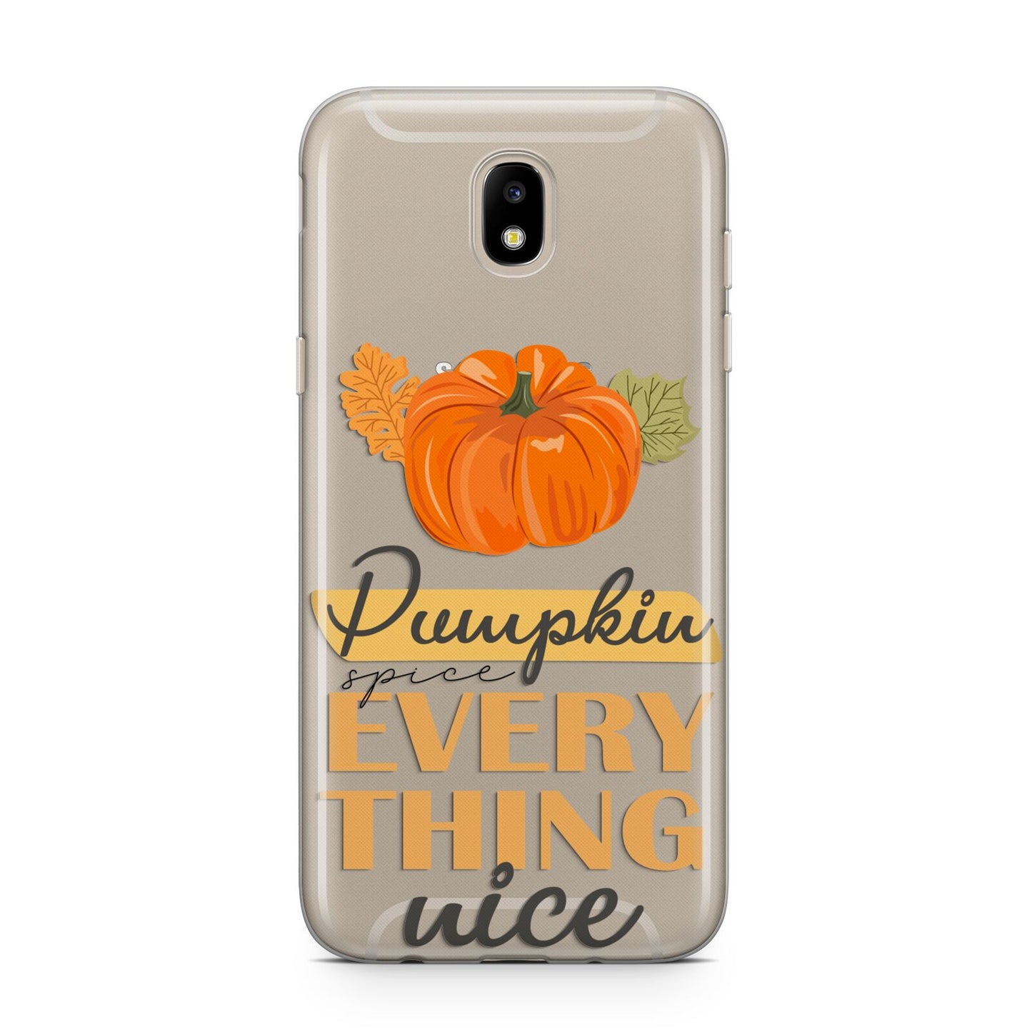 Pumpkin Spice with Caption Samsung J5 2017 Case