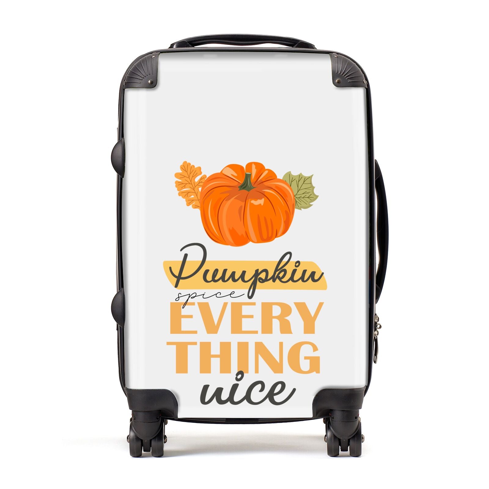 Pumpkin Spice with Caption Suitcase