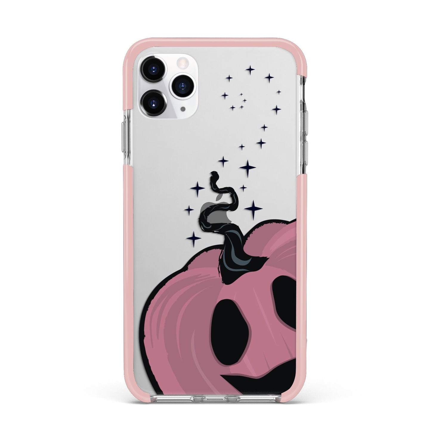 Pumpkin with Transparent Background iPhone 11 Pro Max Impact Pink Edge Case