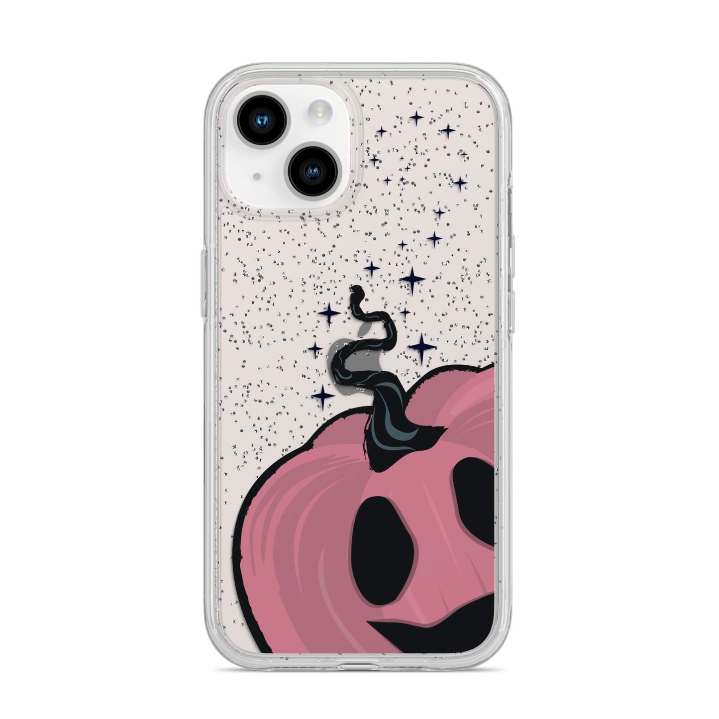 Pumpkin with Transparent Background iPhone 14 Glitter Tough Case Starlight