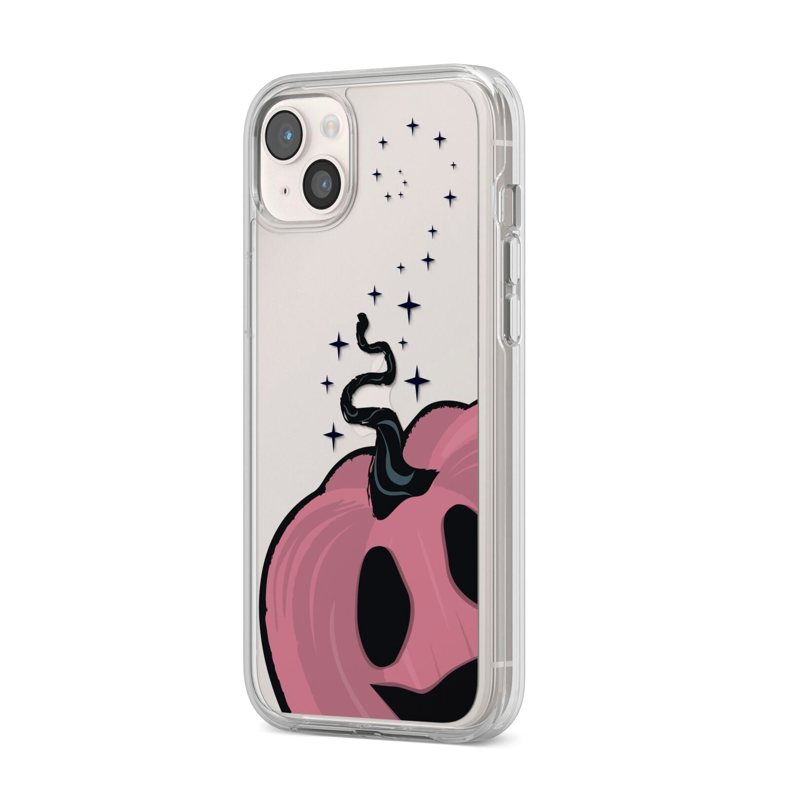 Pumpkin with Transparent Background iPhone 14 Plus Clear Tough Case Starlight Angled Image