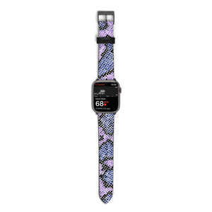 Purple And Blue Snakeskin Watch Strap