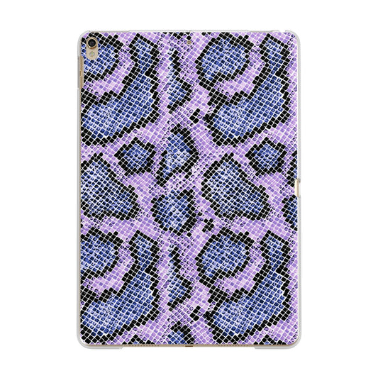 Purple And Blue Snakeskin Apple iPad Gold Case