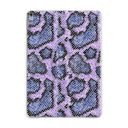 Purple And Blue Snakeskin Apple iPad Silver Case