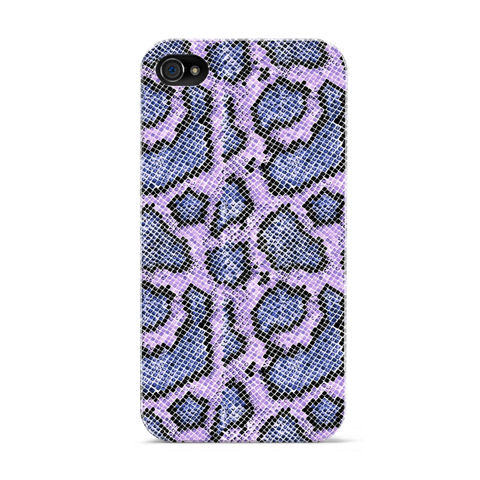 Purple And Blue Snakeskin Apple iPhone 4s Case