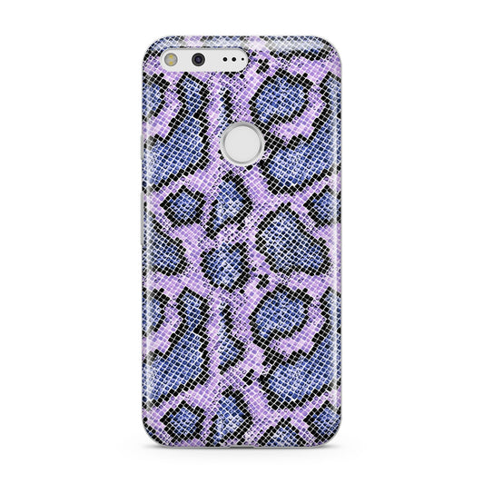 Purple And Blue Snakeskin Google Pixel Case