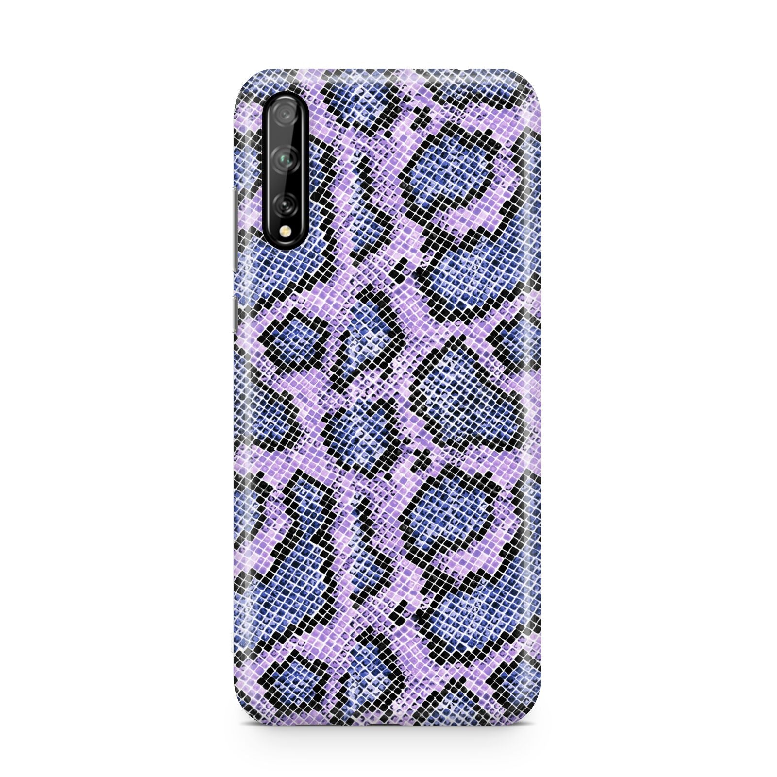 Purple And Blue Snakeskin Huawei Enjoy 10s Phone Case