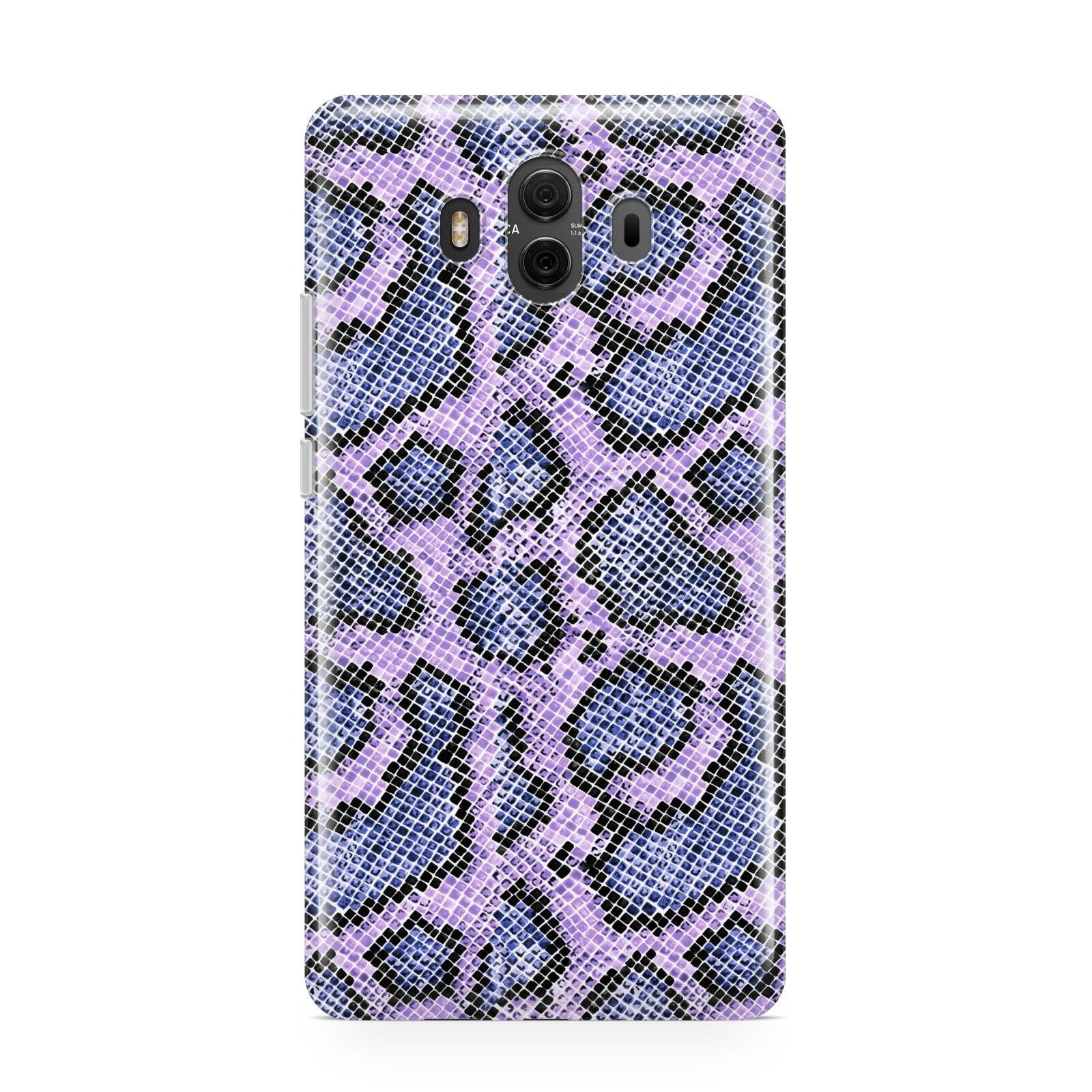 Purple And Blue Snakeskin Huawei Mate 10 Protective Phone Case