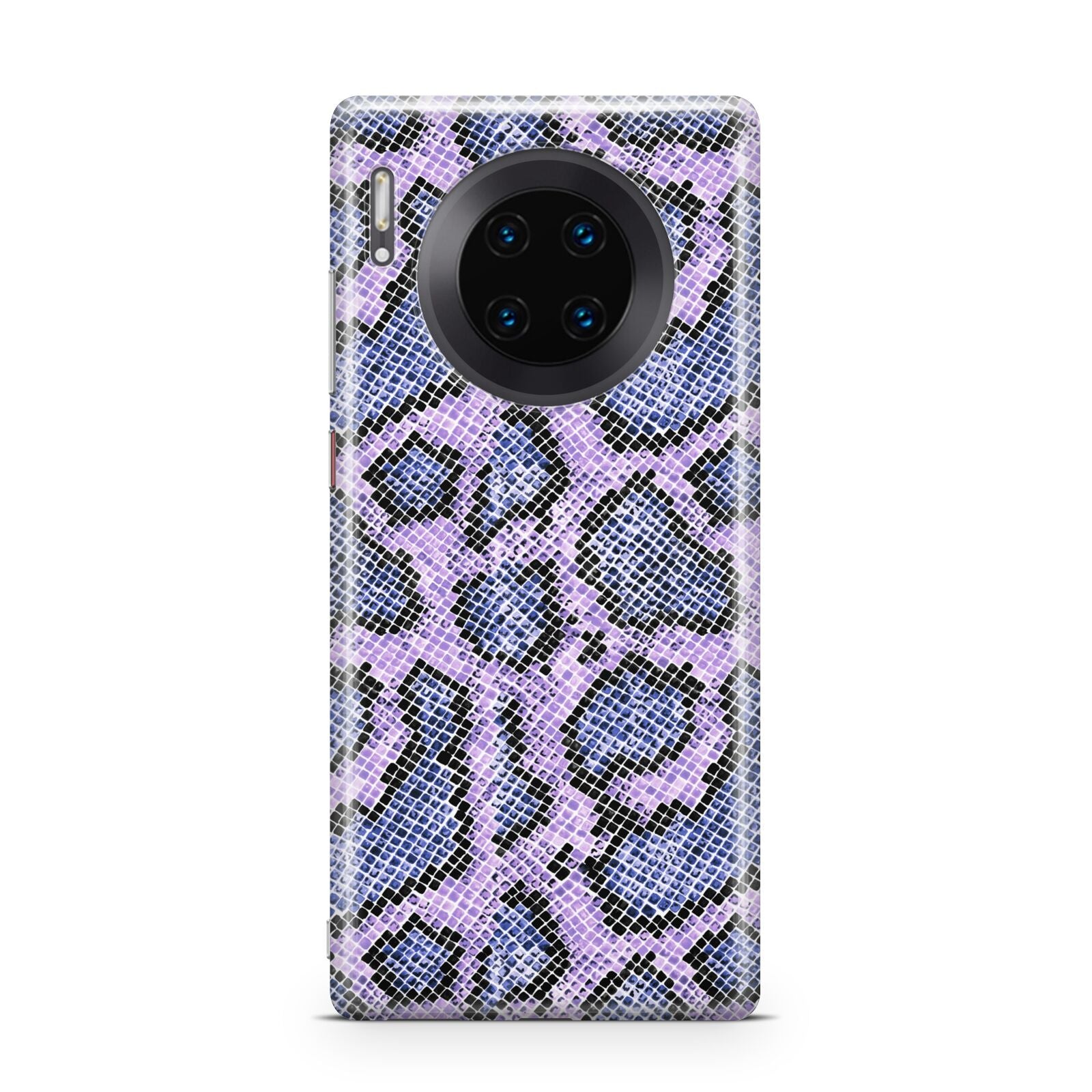 Purple And Blue Snakeskin Huawei Mate 30 Pro Phone Case