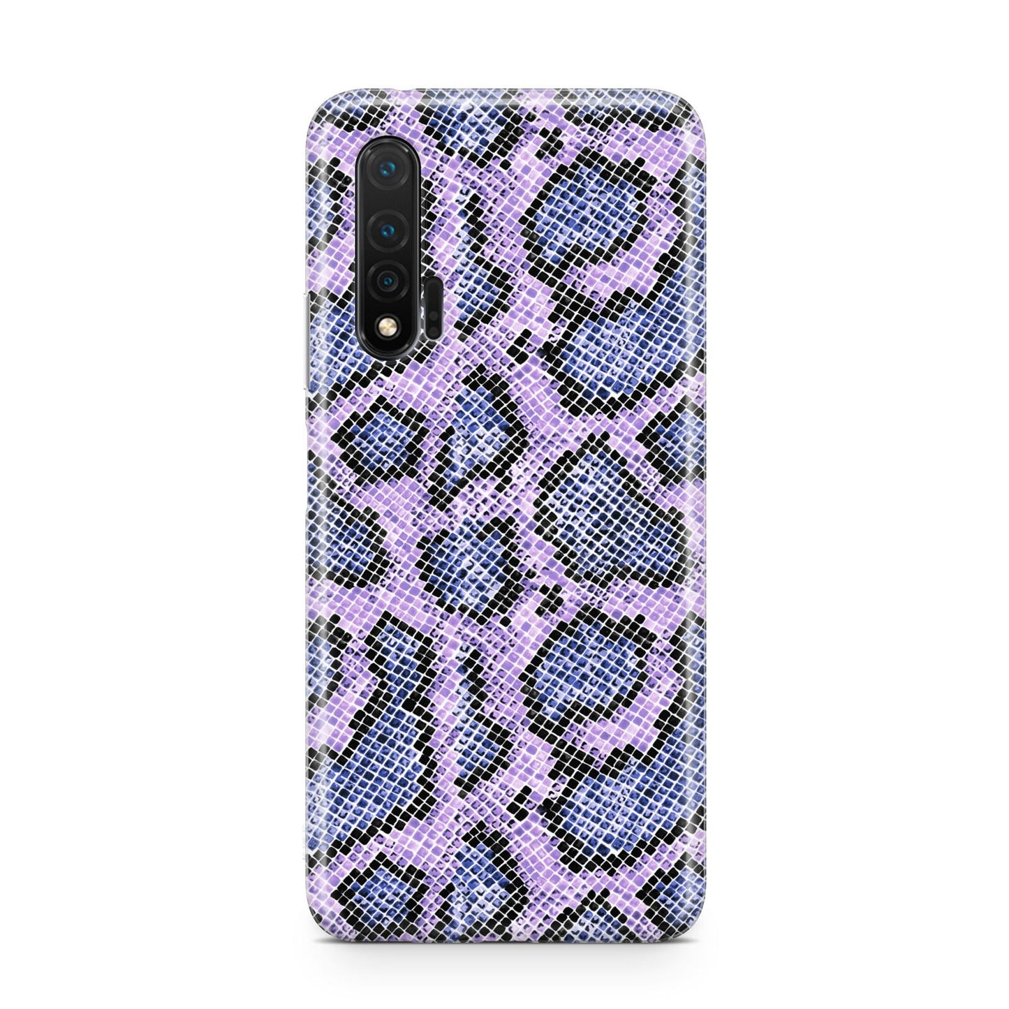 Purple And Blue Snakeskin Huawei Nova 6 Phone Case