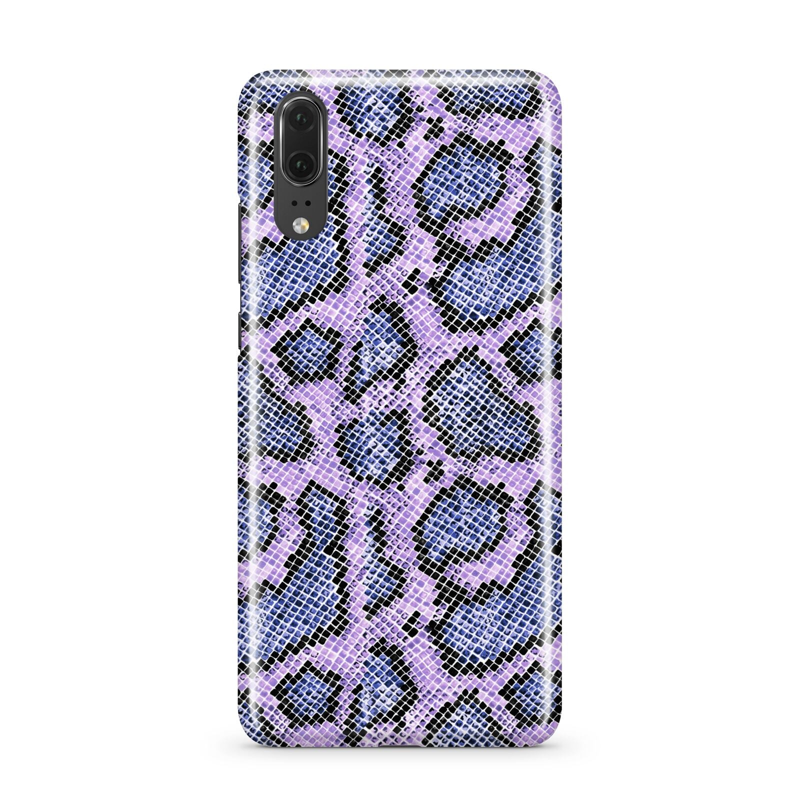 Purple And Blue Snakeskin Huawei P20 Phone Case