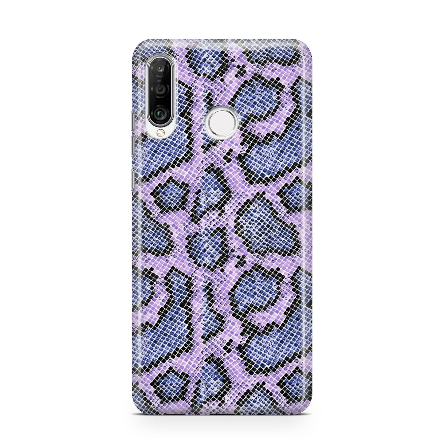 Purple And Blue Snakeskin Huawei P30 Lite Phone Case