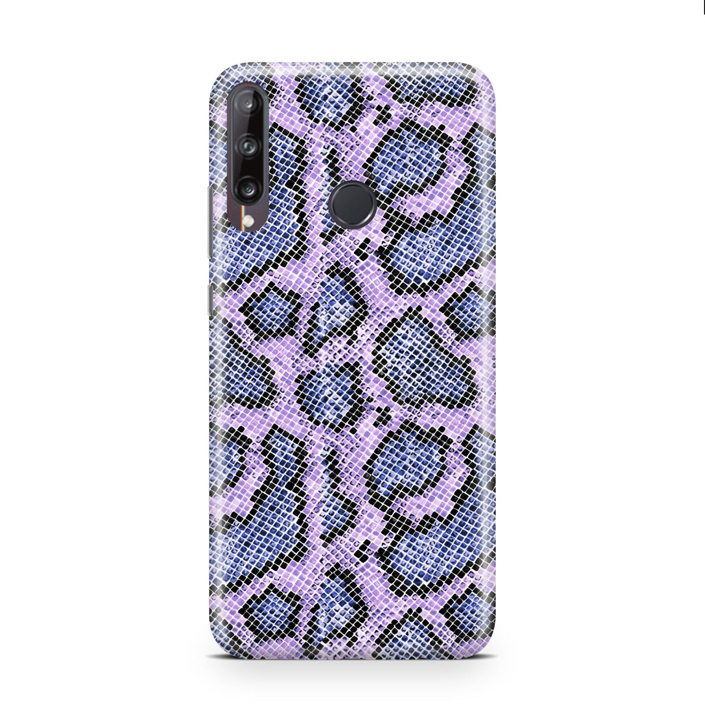 Purple And Blue Snakeskin Huawei P40 Lite E Phone Case