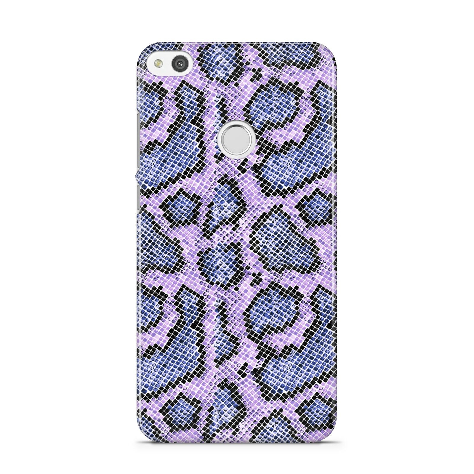 Purple And Blue Snakeskin Huawei P8 Lite Case