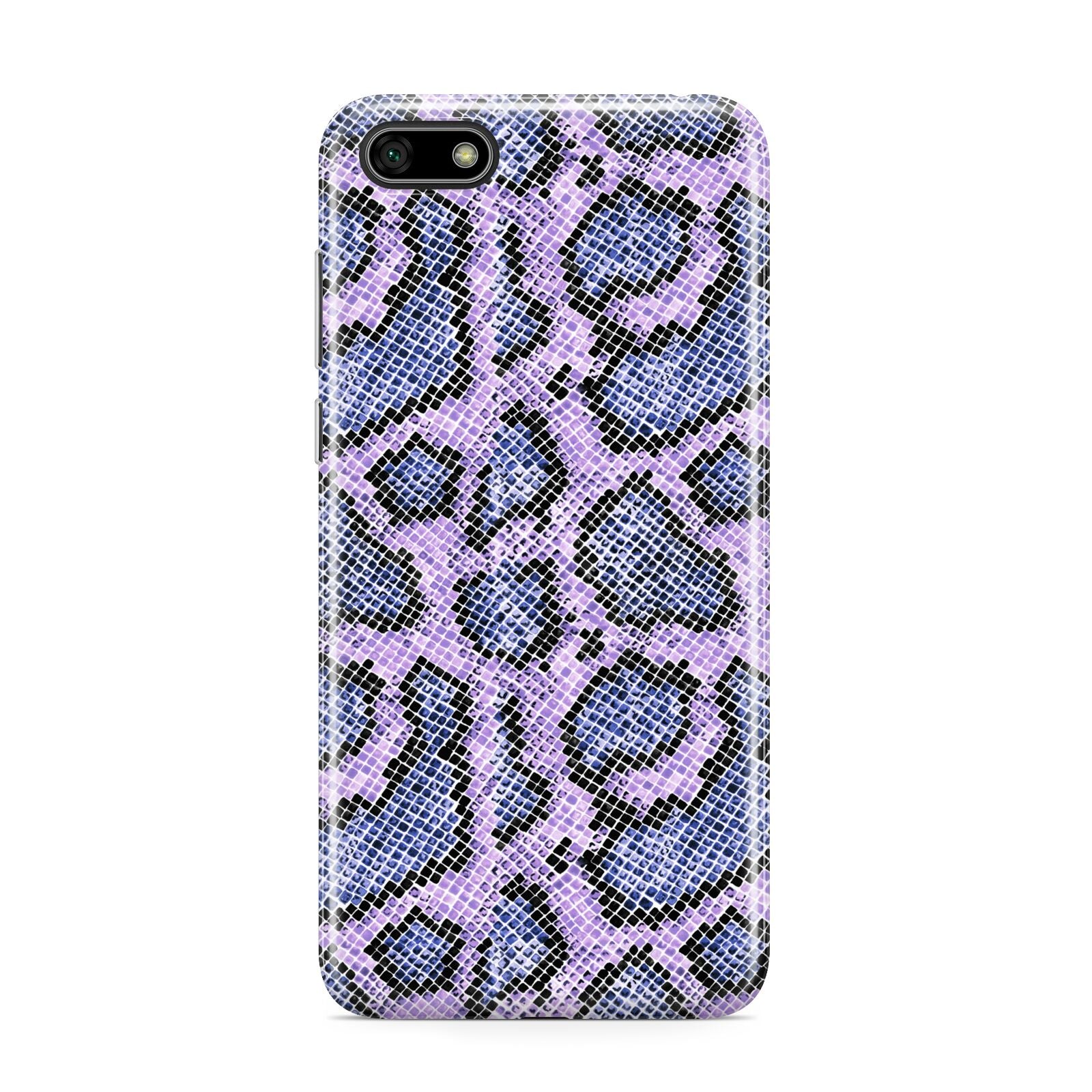 Purple And Blue Snakeskin Huawei Y5 Prime 2018 Phone Case