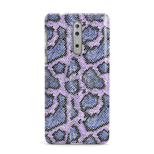 Purple And Blue Snakeskin Nokia Case