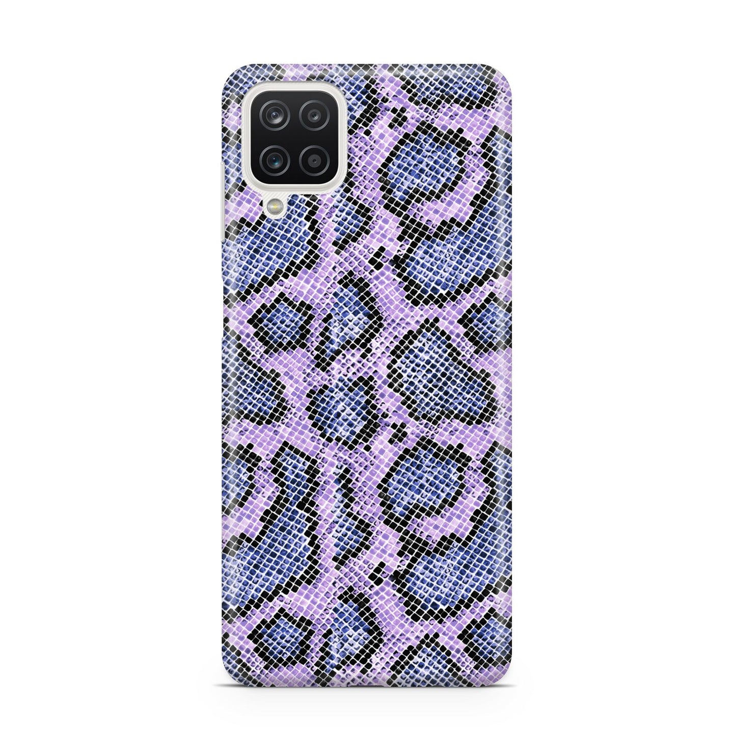 Purple And Blue Snakeskin Samsung A12 Case