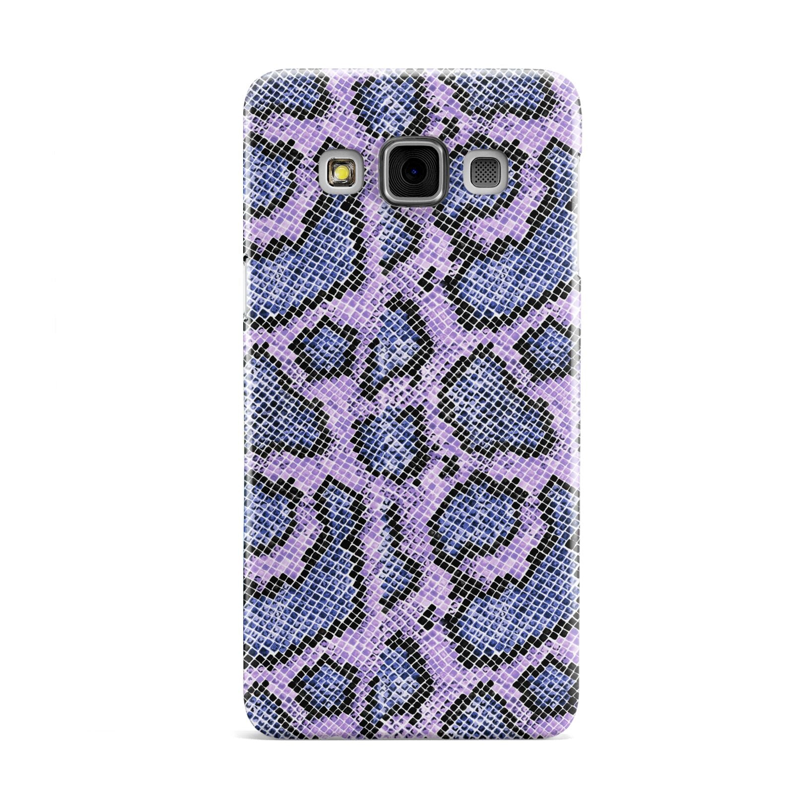 Purple And Blue Snakeskin Samsung Galaxy A3 Case