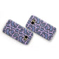 Purple And Blue Snakeskin Samsung Galaxy Case Flat Overview