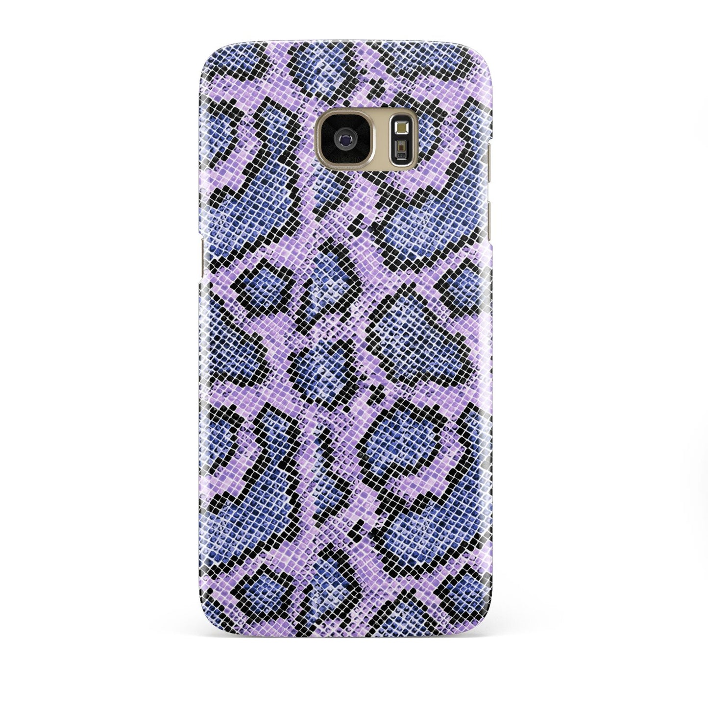 Purple And Blue Snakeskin Samsung Galaxy S7 Edge Case