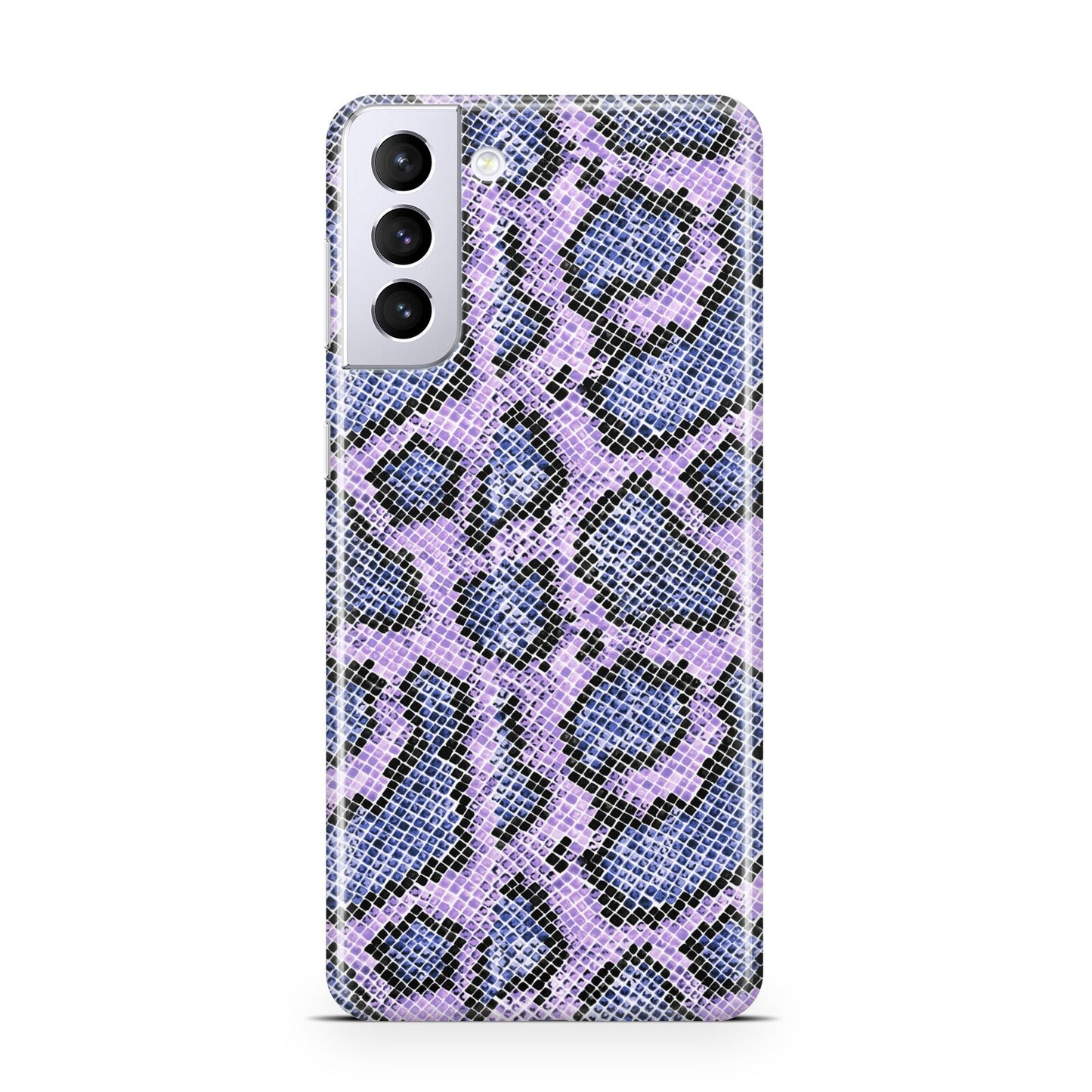 Purple And Blue Snakeskin Samsung S21 Plus Case