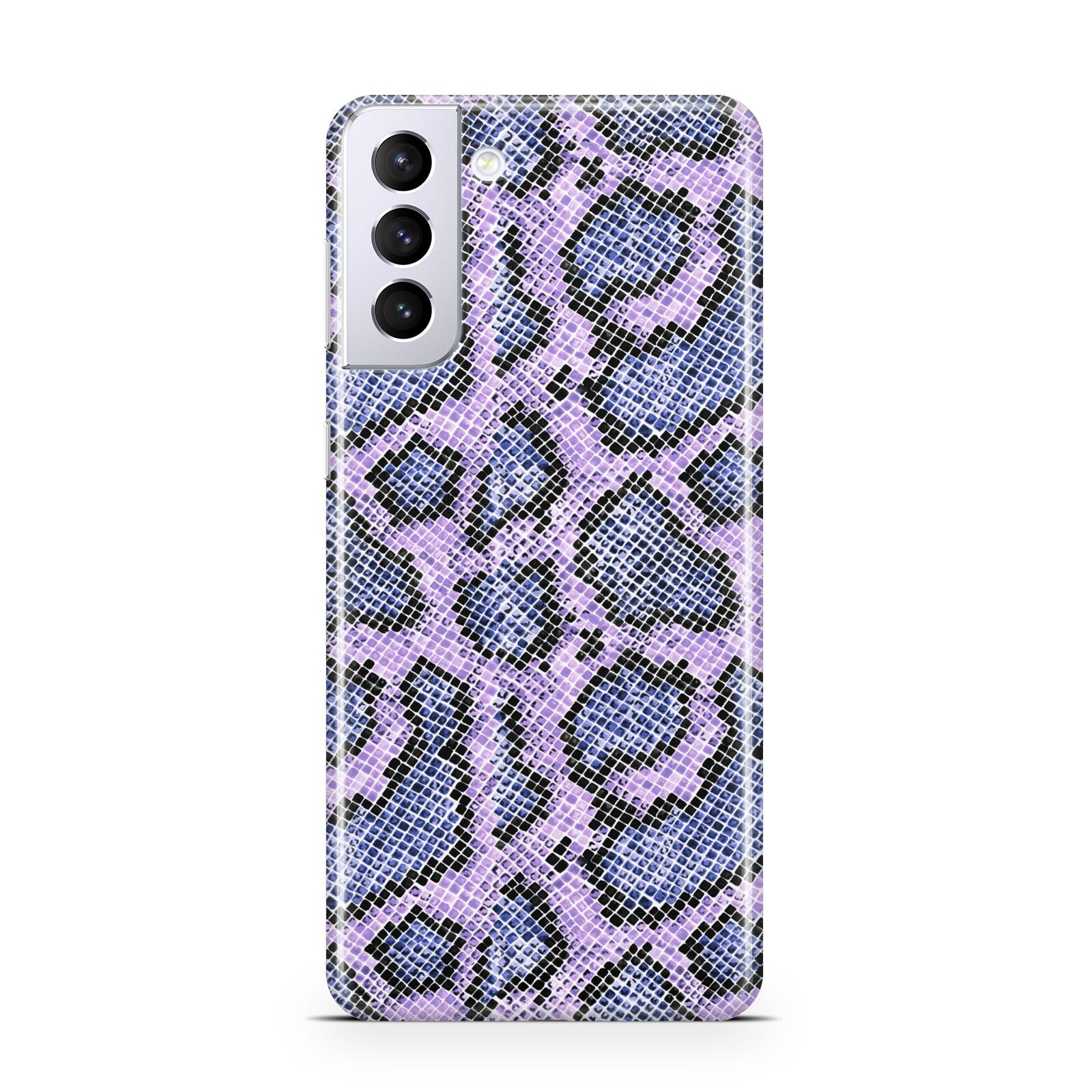 Purple And Blue Snakeskin Samsung S21 Plus Case