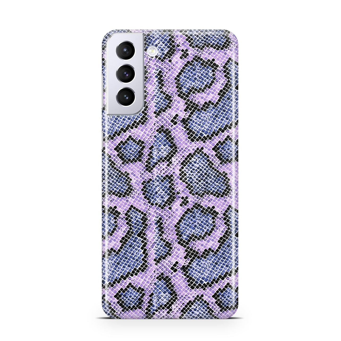 Purple And Blue Snakeskin Samsung S21 Plus Phone Case