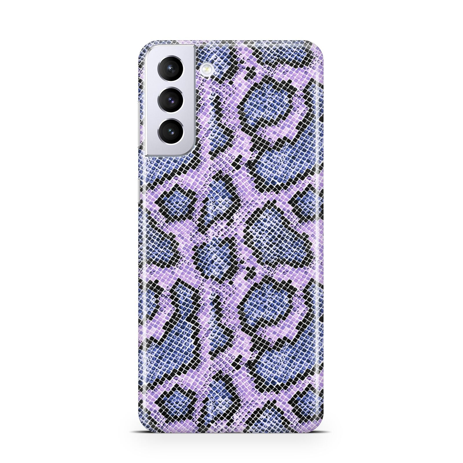 Purple And Blue Snakeskin Samsung S21 Plus Phone Case