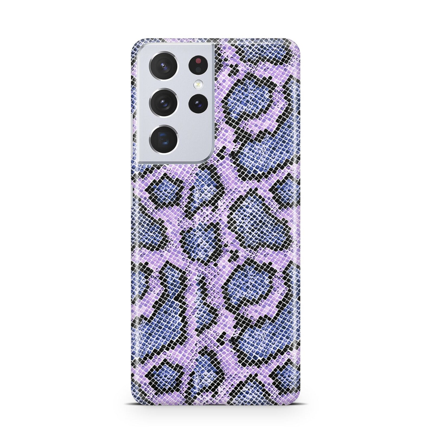 Purple And Blue Snakeskin Samsung S21 Ultra Case