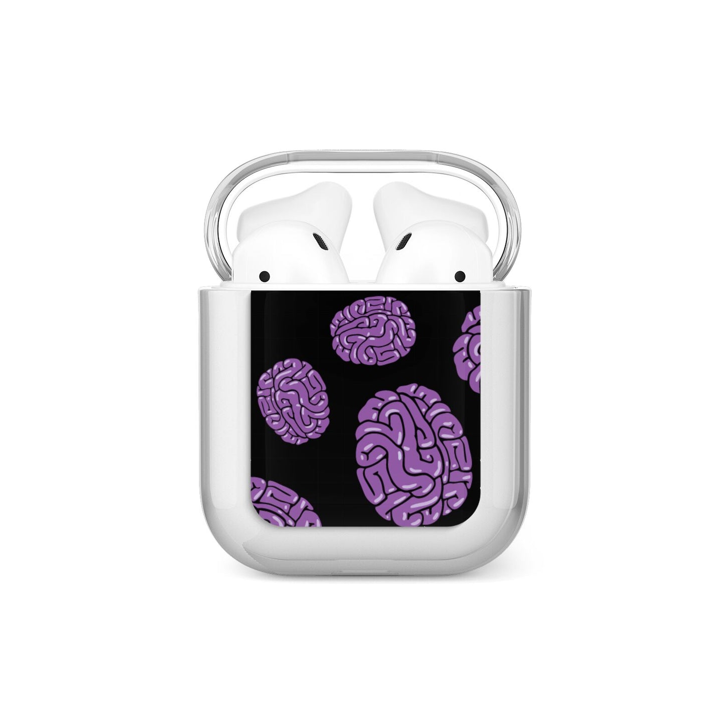 Purple Brains AirPods Case