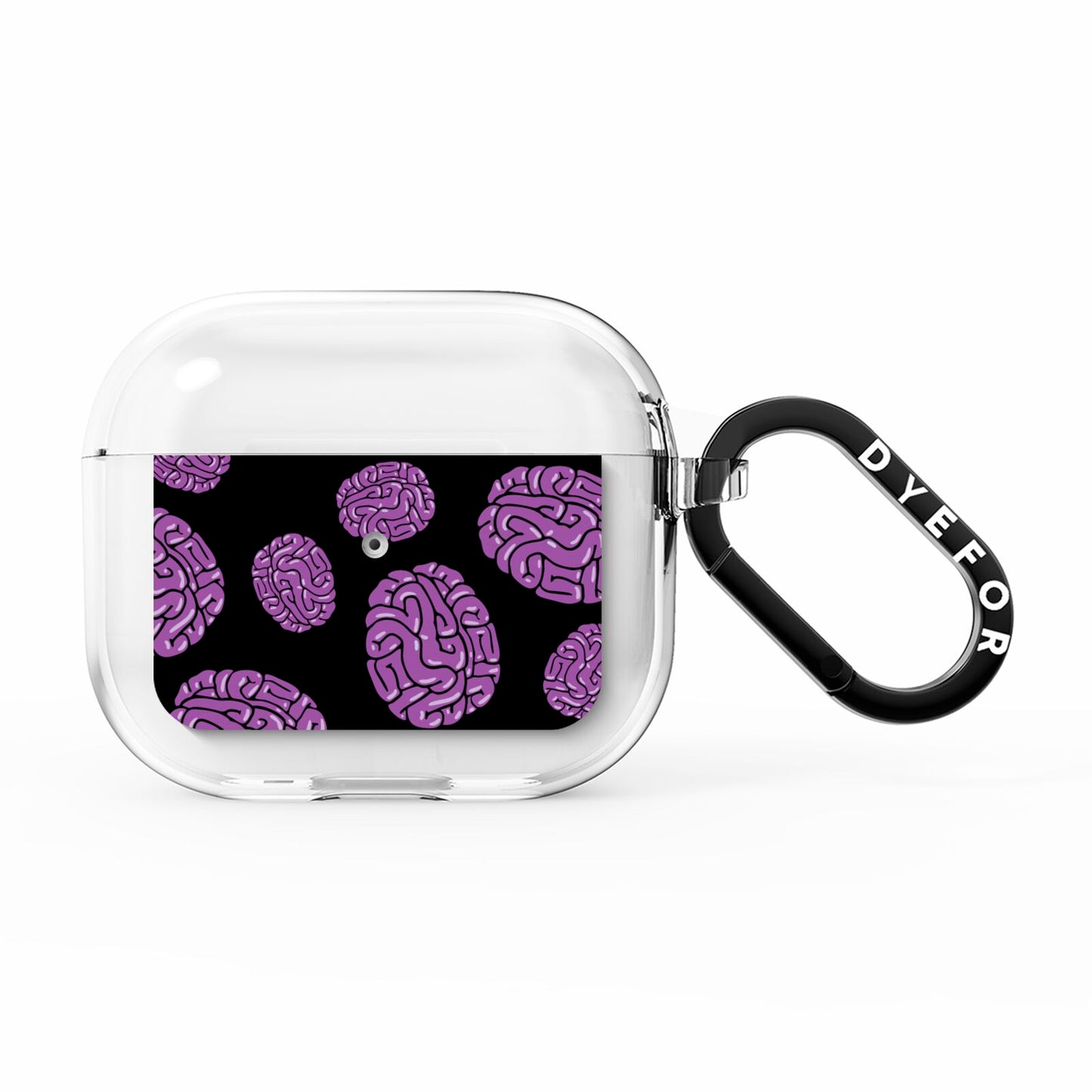 Purple Brains AirPods Clear Case 3rd Gen