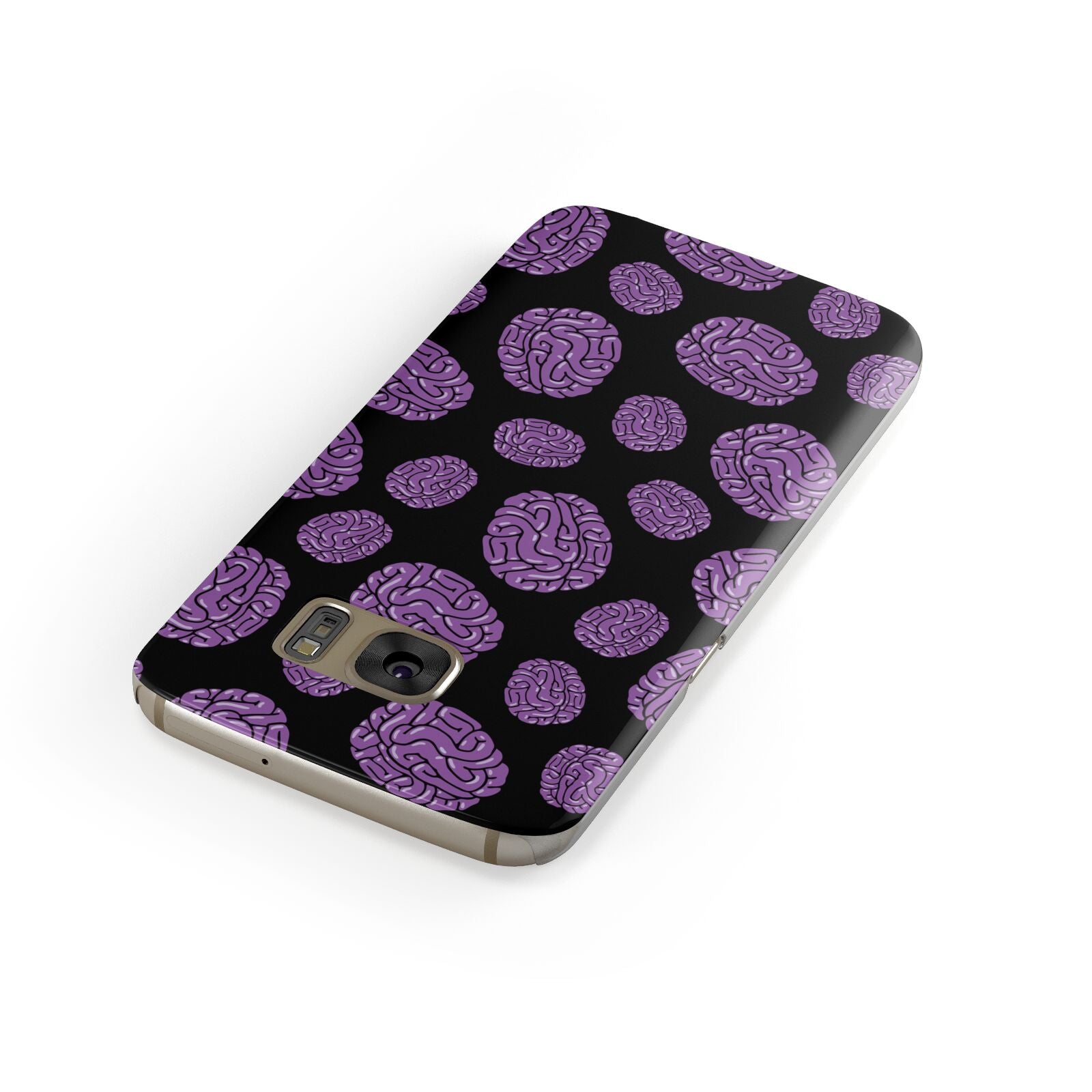 Purple Brains Samsung Galaxy Case Front Close Up