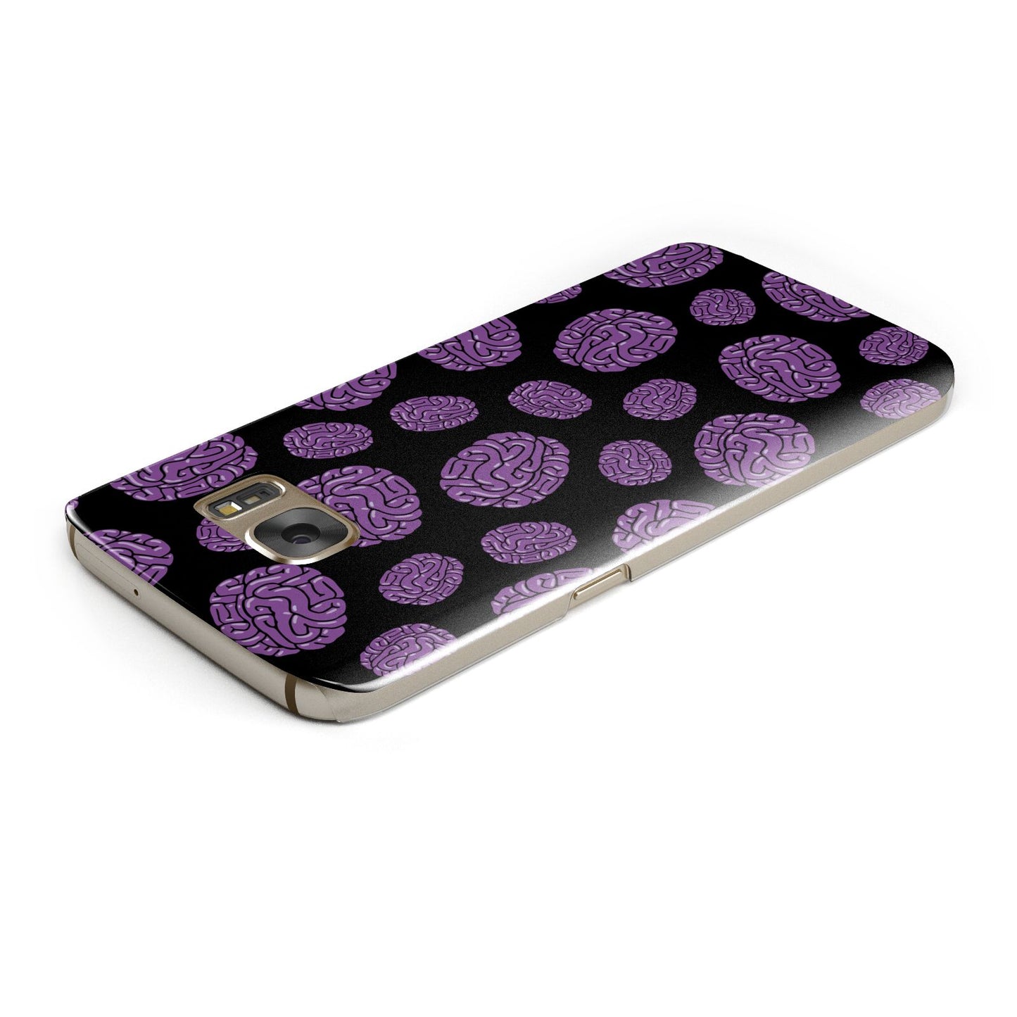 Purple Brains Samsung Galaxy Case Top Cutout