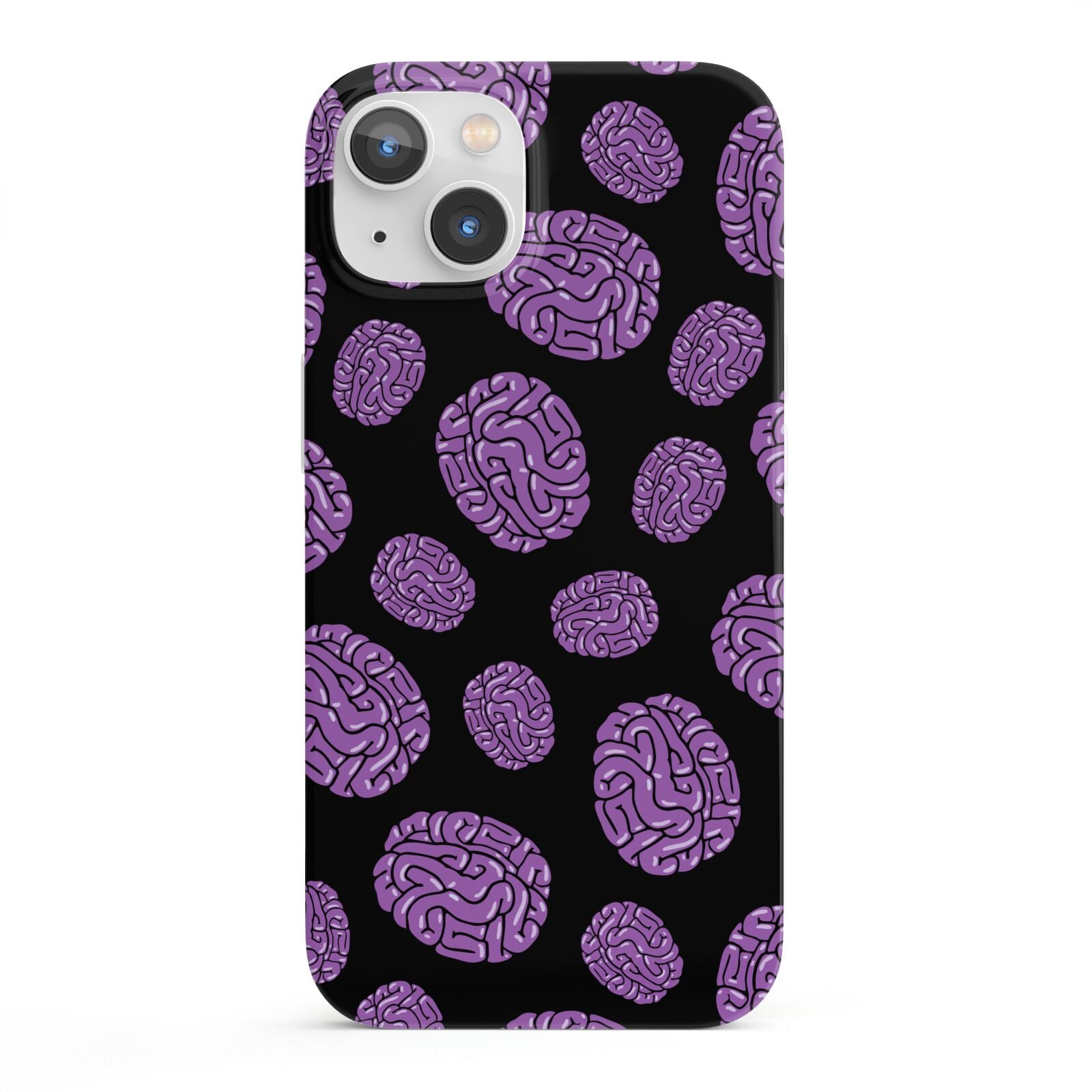 Purple Brains iPhone 13 Full Wrap 3D Snap Case